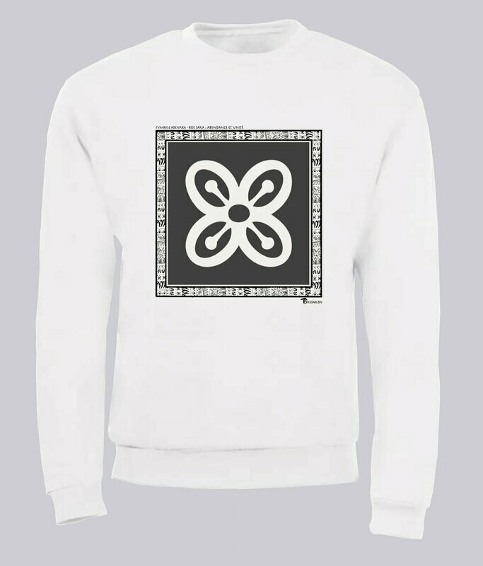 SWEAT SYMBOLE ADINKRA "BESE SAKA" ABONDANCE ET UNITE