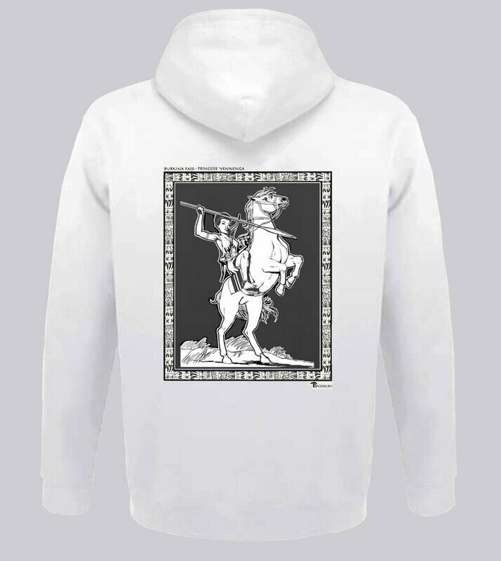 SWEAT A CAPUCHE  PERSONNALITE BURKINA FASO PRINCESSE YENNENGA