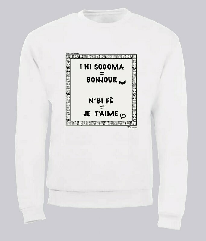 SWEAT LANGUE BAMBARA