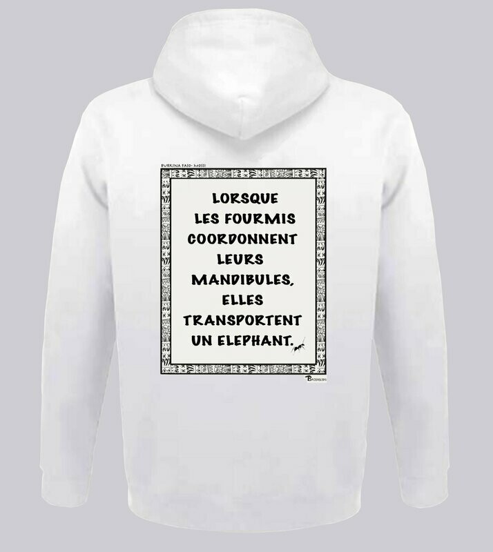 SWEAT A CAPUCHE   PROVERBE ET CITATION BURKINA FASO FOURMIS