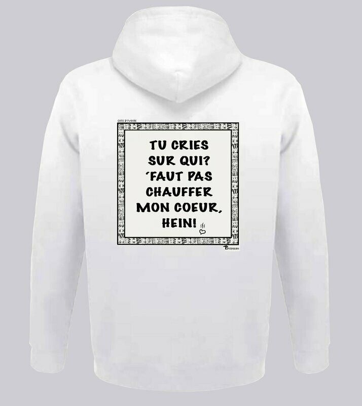 SWEAT A CAPUCHE EXPRESSION CRI CÔTE D'IVOIRE