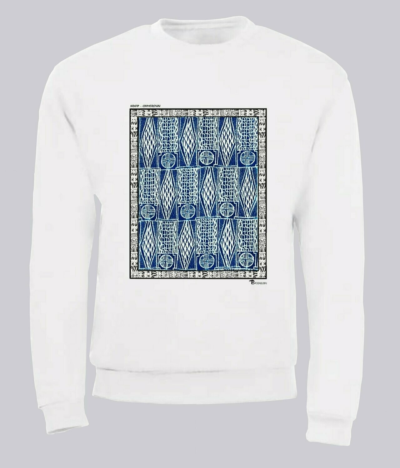 SWEAT TEXTILE NDOP CAMEROUN, COULEUR: BLANC, TAILLE: XXL