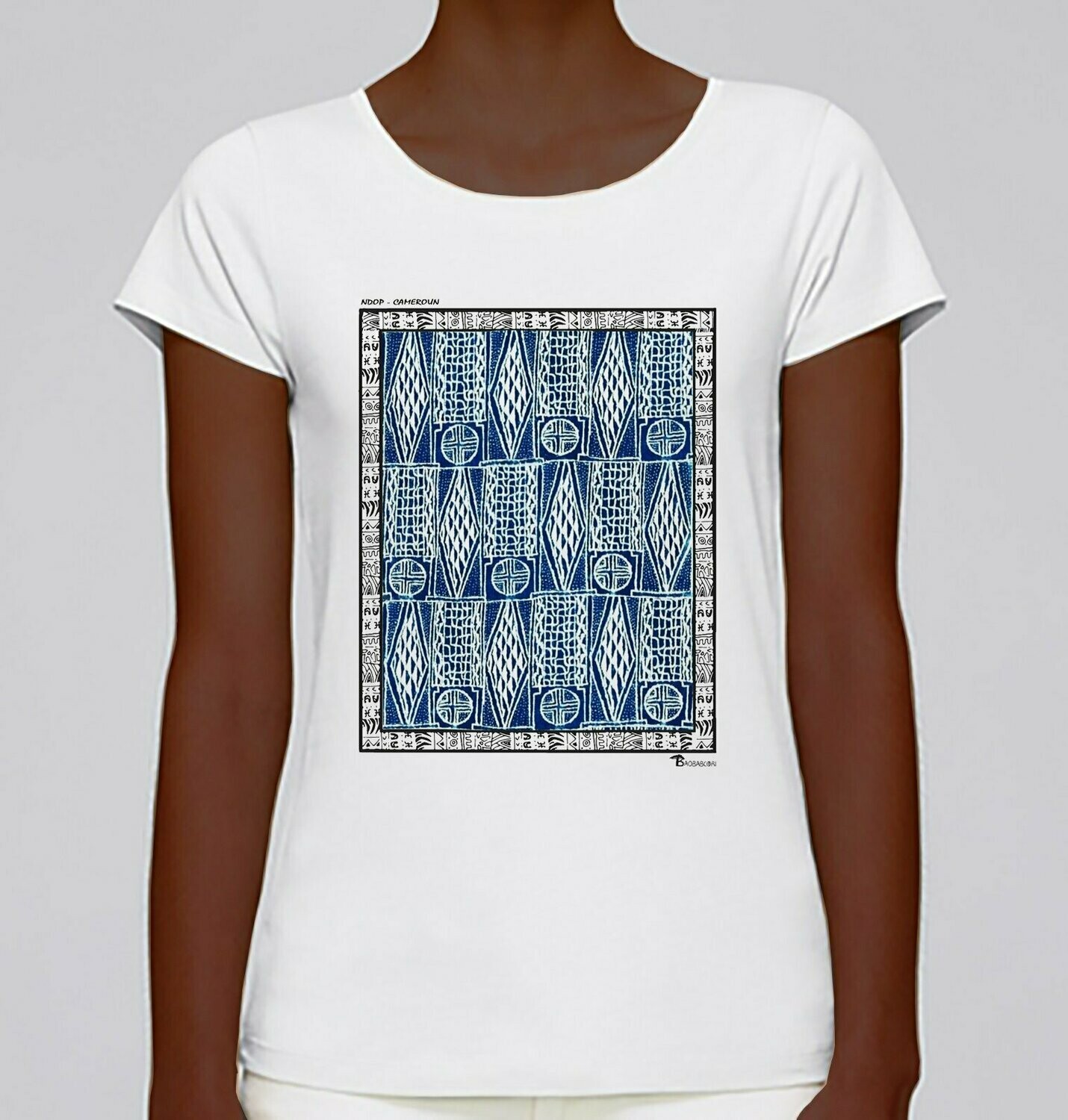 TEE-SHIRT TEXTILE NDOP CAMEROUN, COULEUR: BLANC, TAILLE: XXL