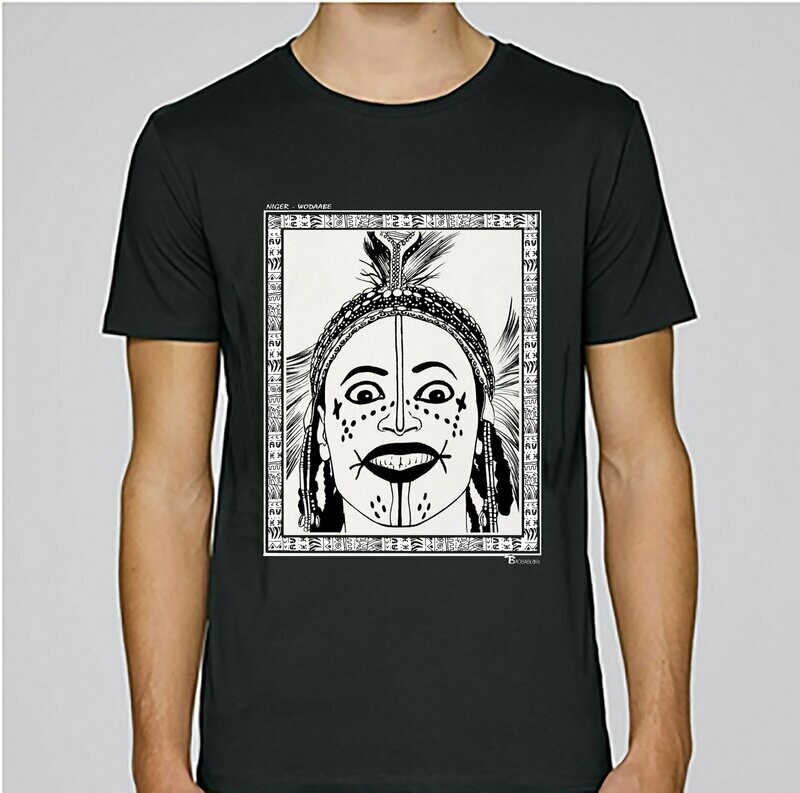 TEE SHIRT FASHION MAQUILLAGE WODAABE NIGER