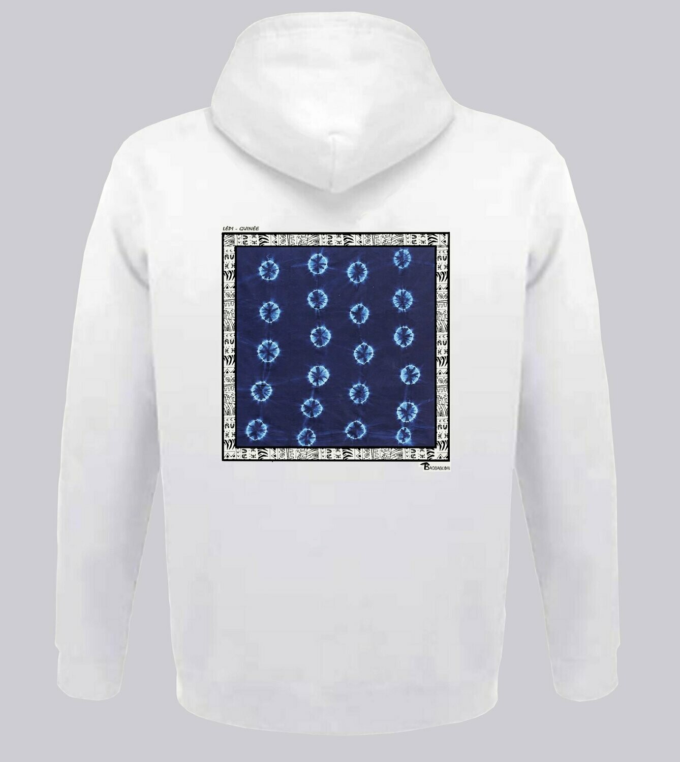 SWEAT A CAPUCHE TEXTILE LEPI GUINEE, COULEUR: BLANC, TAILLE: XXL
