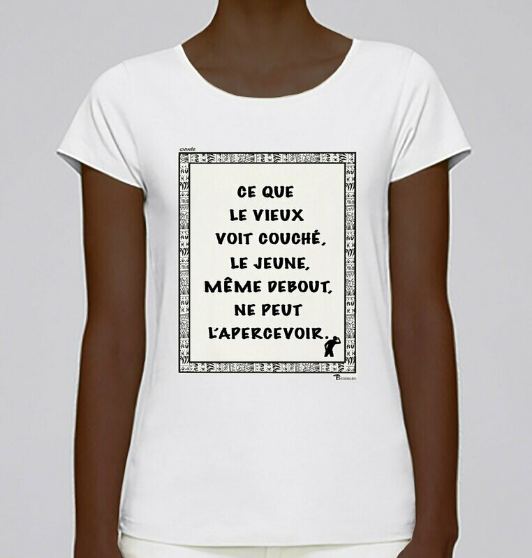 TEE SHIRT PROVERBE ET CITATION GUINEE VIEUX