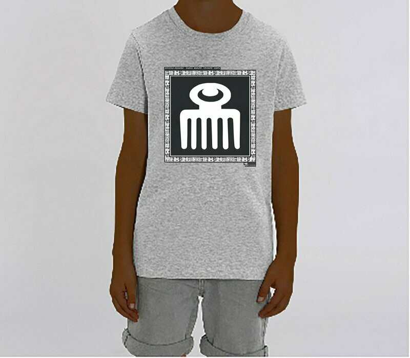 TEE SHIRT SYMBOLE ADINKRA "DUAFE" BEAUTE FEMINITE VERTU