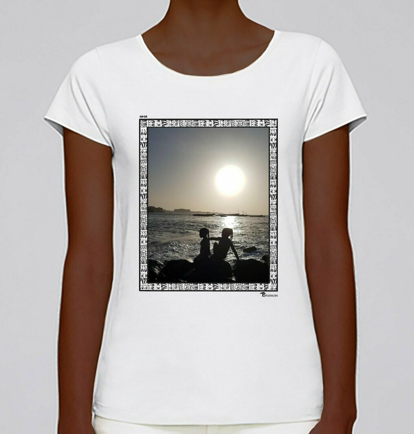 TEE-SHIRT FREESTYLE ART  "NGOR", COULEUR: BLANC, TAILLE: XXL