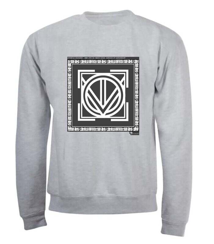 SWEAT  SYMBOLE ADINKRA "NEA OPE SE OBEDI HENE" SERVICE ET LEADERSHIP