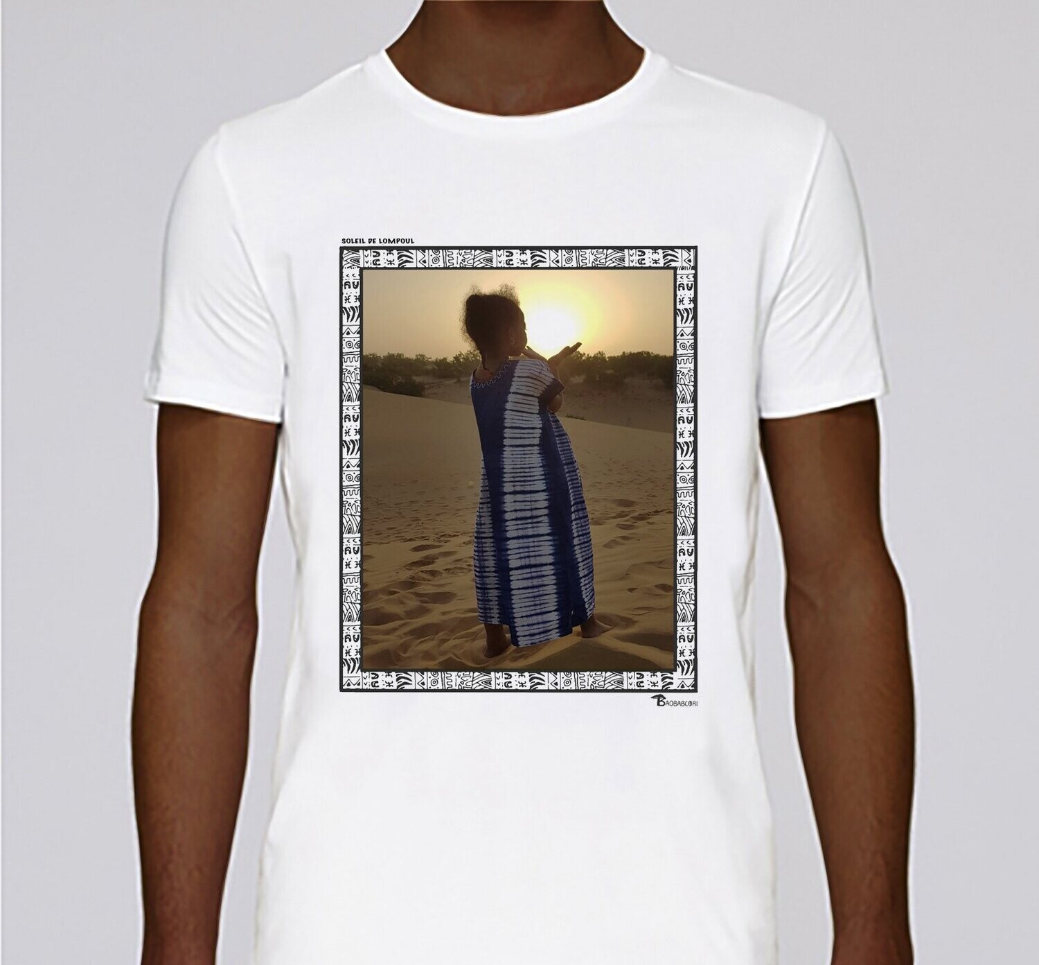 TEE-SHIRT FREESTYLE ART "SOLEIL DE LOMPOUL", COULEUR: BLANC, TAILLE: XXL