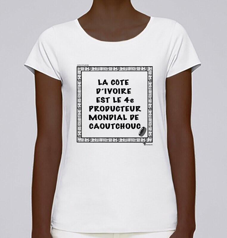 TEE SHIRT ECONOMIE COTE D'IVOIRE CAOUTCHOUC