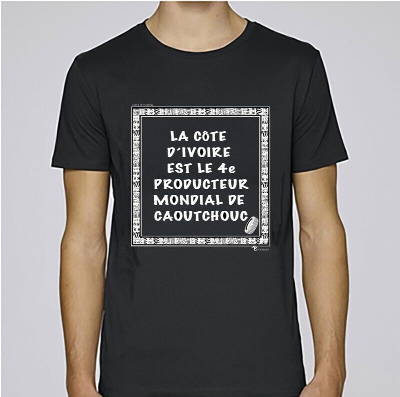 TEE SHIRT ECONOMIE COTE D'IVOIRE CAOUTCHOUC