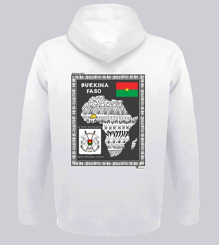 SWEAT A CAPUCHE  PAYS BURKINA FASO