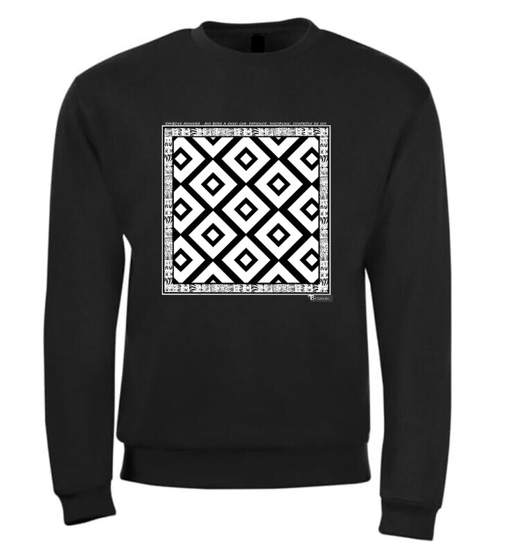SWEAT  SYMBOLE ADINKRA "ANI BERE A ENSO GYA" PATIENCE DISCIPLINE CONTROLE DE SOI