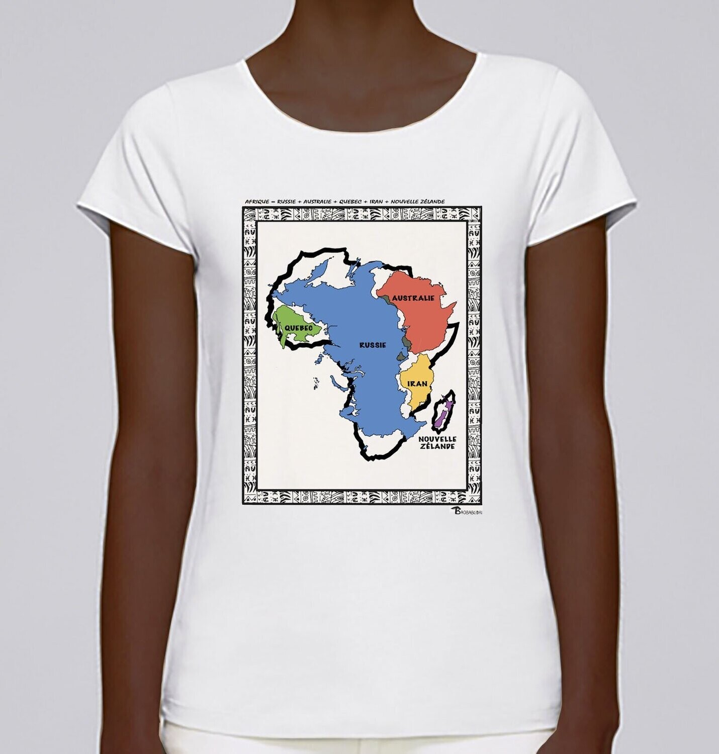 TEE SHIRT GRANDEUR ET PUISSANCE G3, COULEUR: BLANC, FOND MOTIF: BLANC