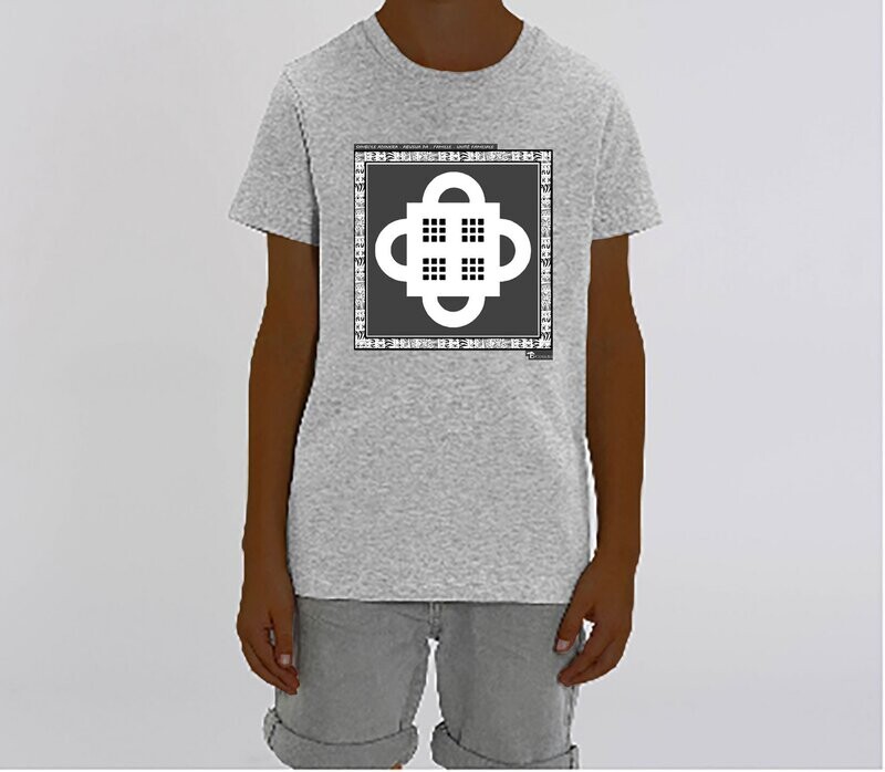 TEE SHIRT SYMBOLE ADINKRA "ABUSUA PA" - FAMILLE - UNITE FAMILIALE