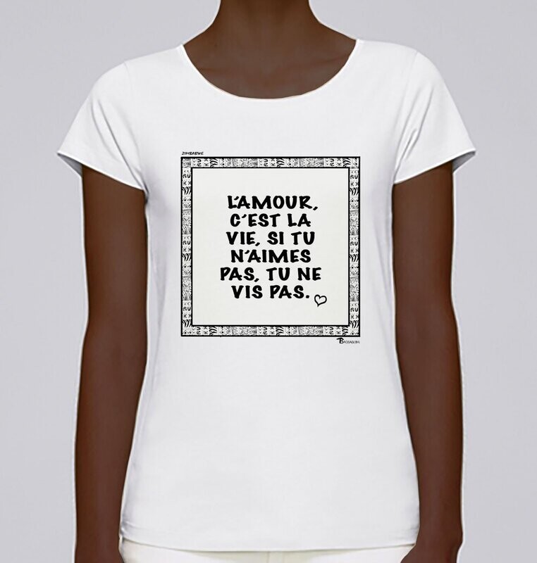 TEE SHIRT PROVERBE ET CITATION ZIMBABWE AMOUR