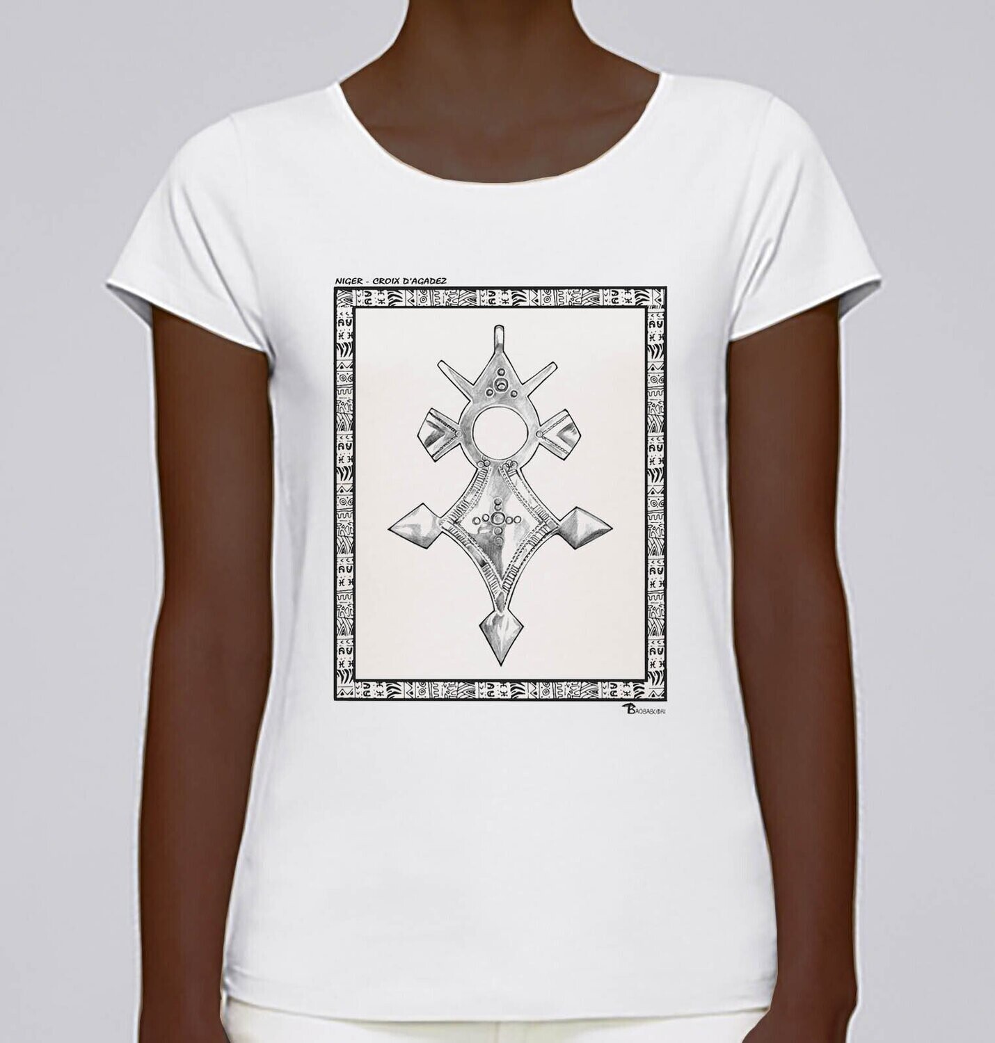 TEE SHIRT FASHION BIJOUX CROIX D'AGADEZ NIGER