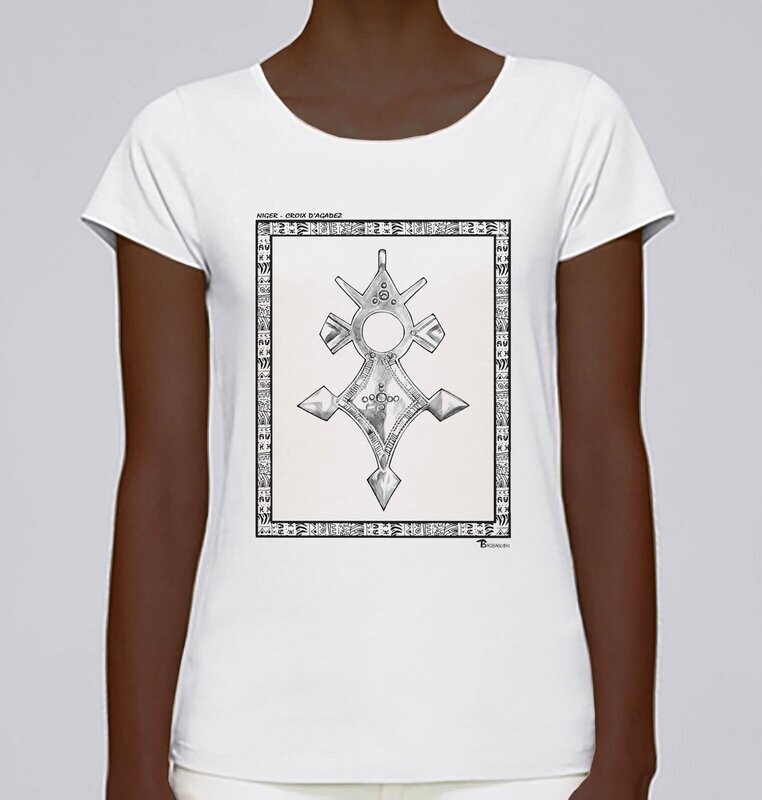 TEE SHIRT FASHION BIJOUX CROIX D'AGADEZ NIGER