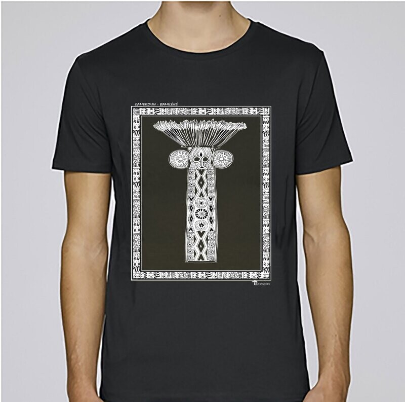 TEE SHIRT MASQUE BAMILEKE CAMEROUN