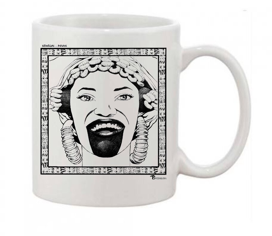 MUG FASHION MAQUILLAGE PEUHL SENEGAL