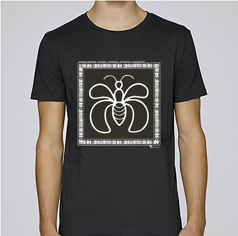 TEE SHIRT SYMBOLE ADINKRA "FAFANTO" TENDRESSE GENTILLESSE INSOUCIANCE