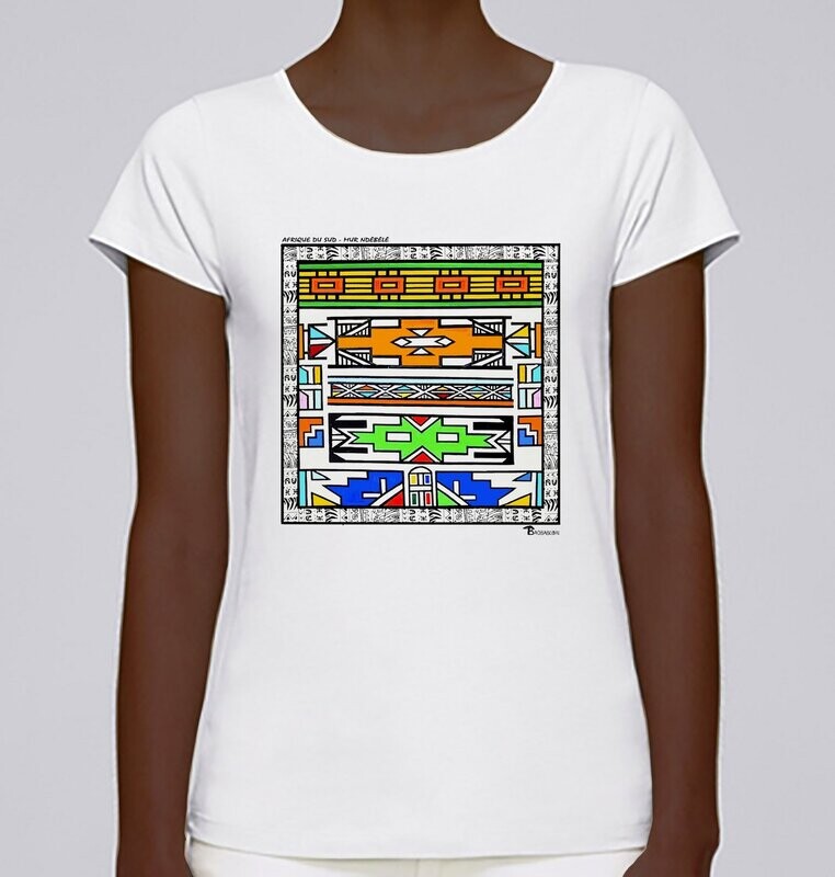 TEE SHIRT ARCHITECTURE NDEBELE AFRIQUE DU SUD