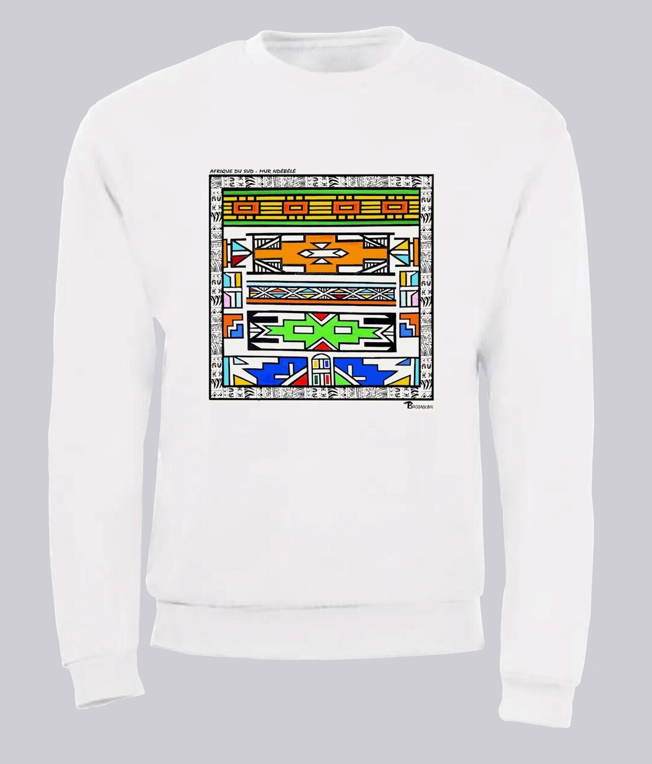 SWEAT  ARCHITECTURE NDEBELE AFRIQUE DU SUD, COULEUR: BLANC