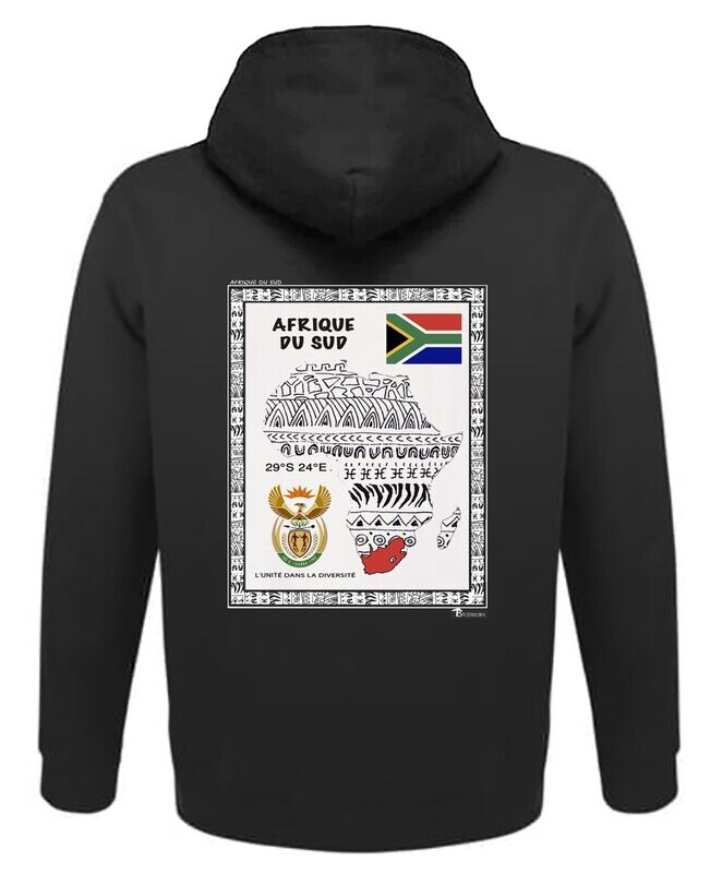 SWEAT A CAPUCHE PAYS AFRIQUE DU SUD