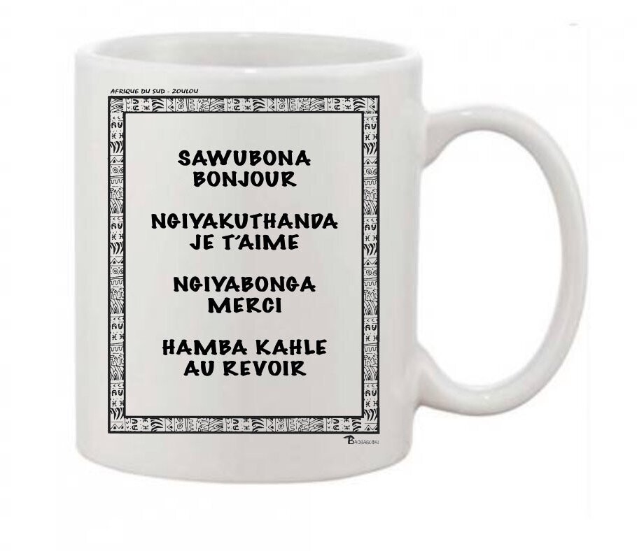 MUG LANGUE ZOULOU