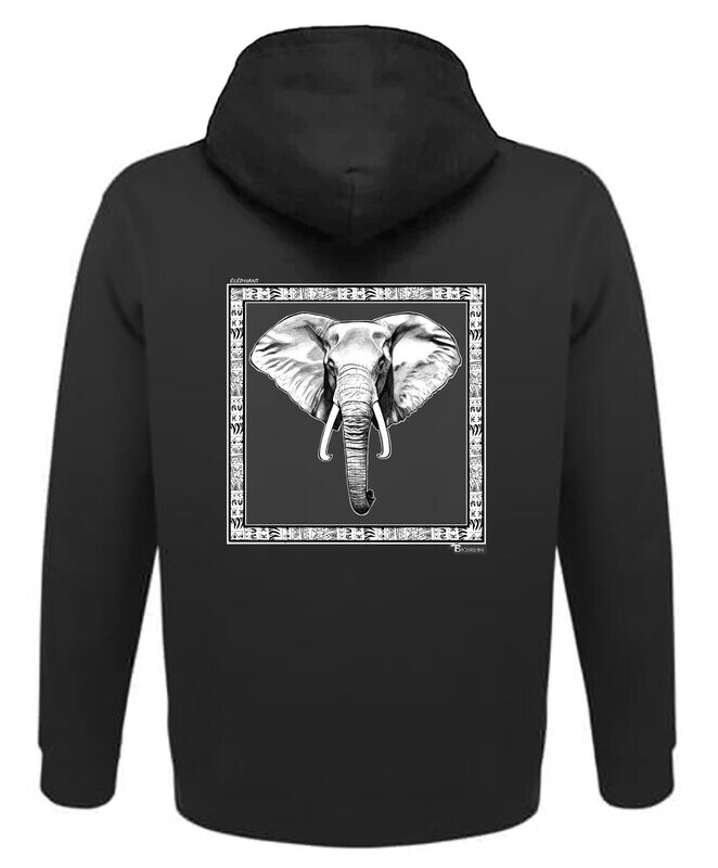 SWEAT A CAPUCHE FAUNE ELEPHANT