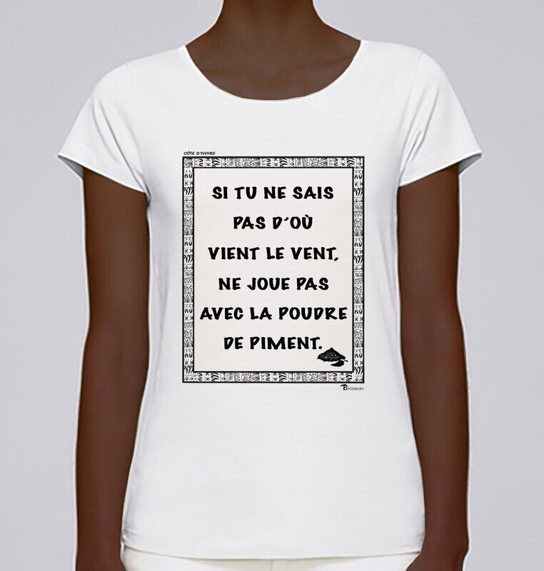 TEE SHIRT PROVERBE ET CITATION COTE D'IVOIRE PIMENT