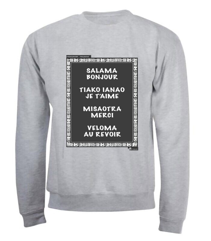 SWEAT LANGUE MALGACHE