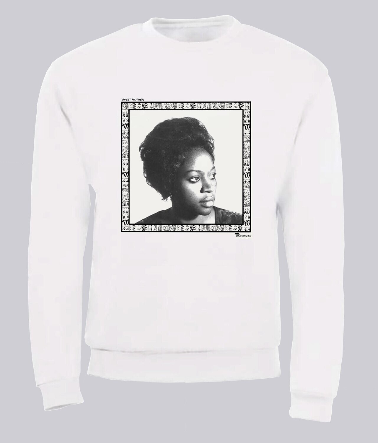 SWEAT FREESTYLE ART "SWEET MOTHER", COULEUR: BLANC