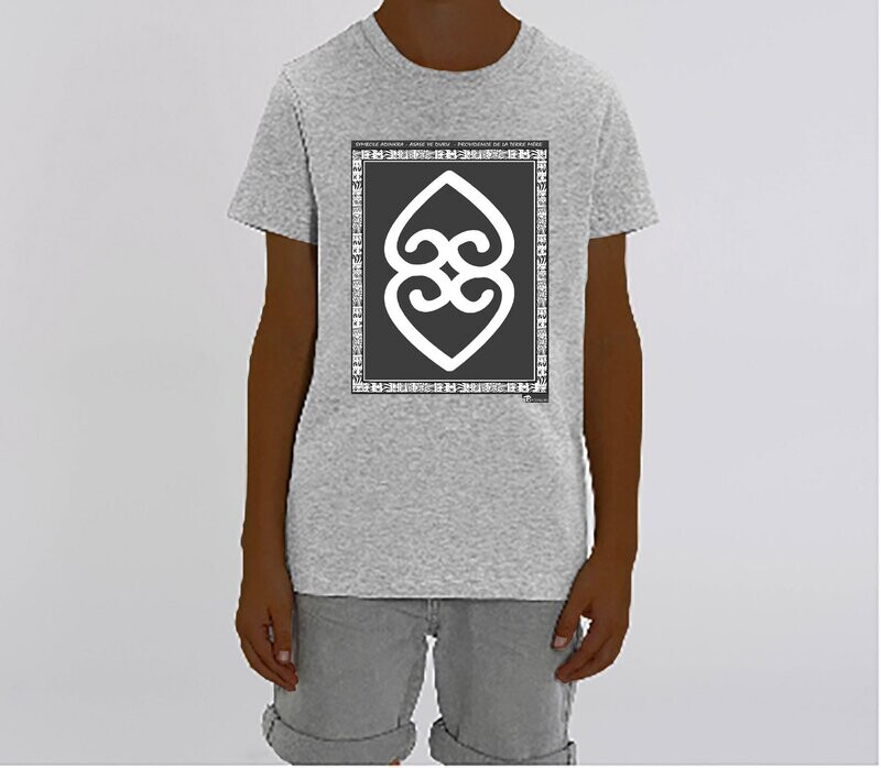 TEE SHIRT SYMBOLE ADINKRA  "ASASE YE DURU"  PROVIDENCE DE LA TERRE MERE