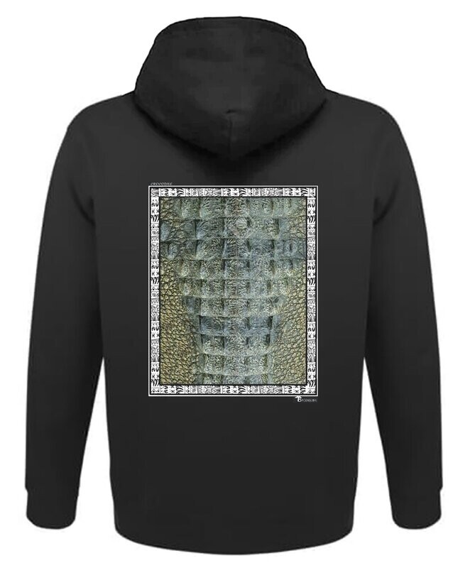 SWEAT A CAPUCHE FAUNE CROCODILE