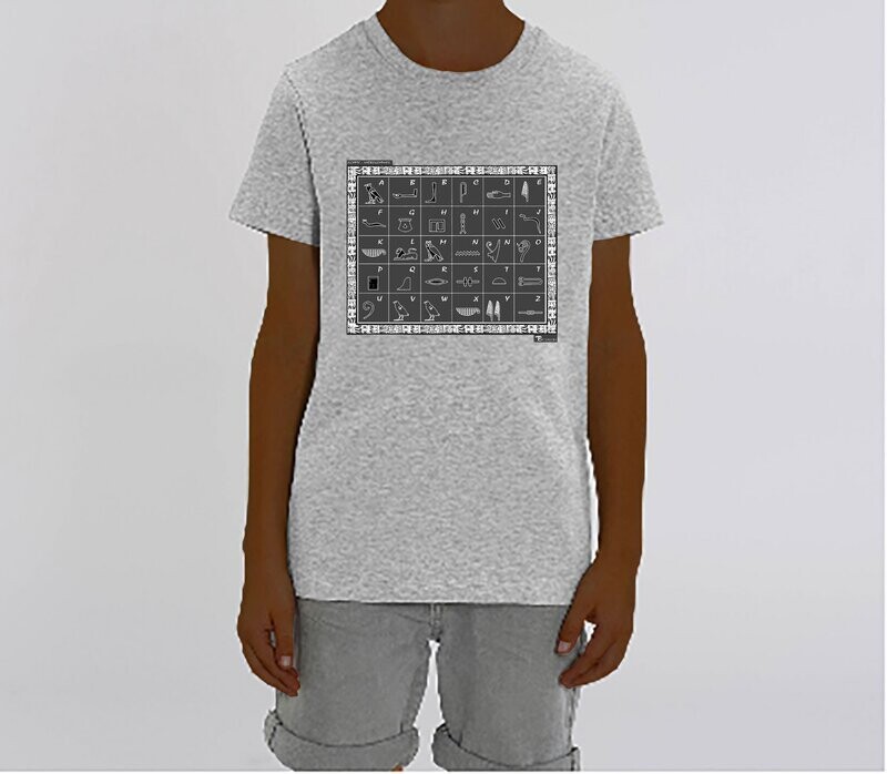 TEE SHIRT ECRITURE HYEROGLYPHE EGYPTE