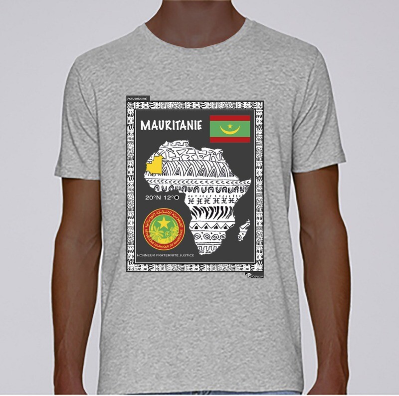 TEE SHIRT PAYS MAURITANIE