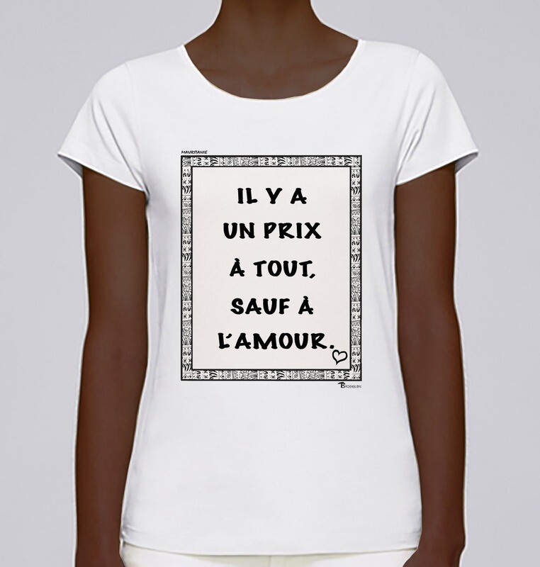 TEE SHIRT PROVERBE ET CITATION MAURITANIE AMOUR