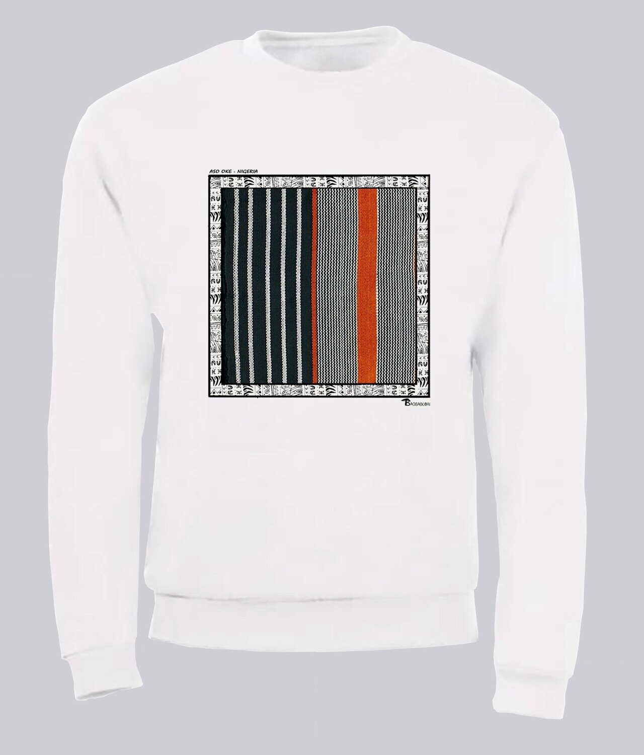 SWEAT TEXTILE ASO OKE NIGERIA, COULEUR: BLANC