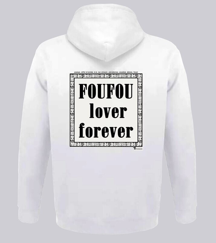 SWEAT A CAPUCHE  GASTRONOMIE  ATTIEKE, COULEUR: BLANC, FOND MOTIF: BLANC