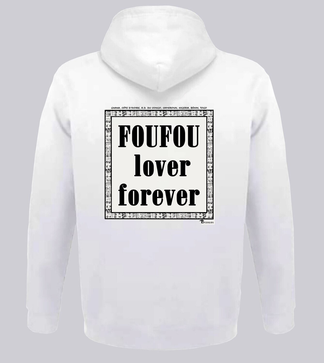 SWEAT A CAPUCHE  GASTRONOMIE  ATTIEKE, COULEUR: BLANC, FOND MOTIF: BLANC