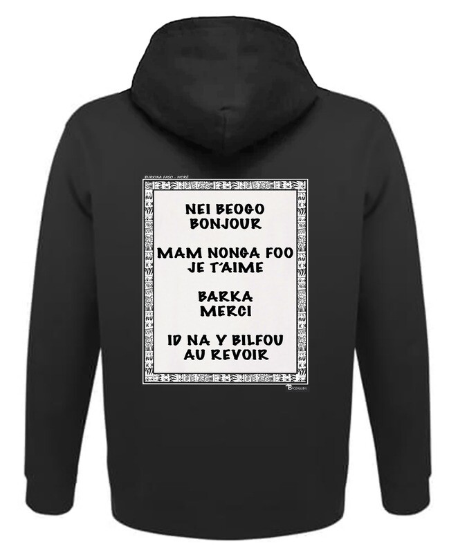 SWEAT A CAPUCHE LANGUE MORÉ