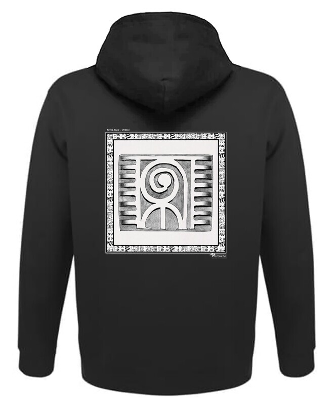 SWEAT A CAPUCHE POIDS AKAN SPIRALE