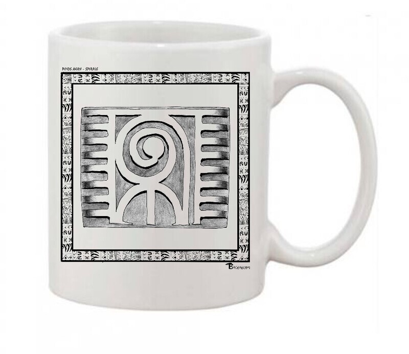 MUG POIDS AKAN SPIRALE