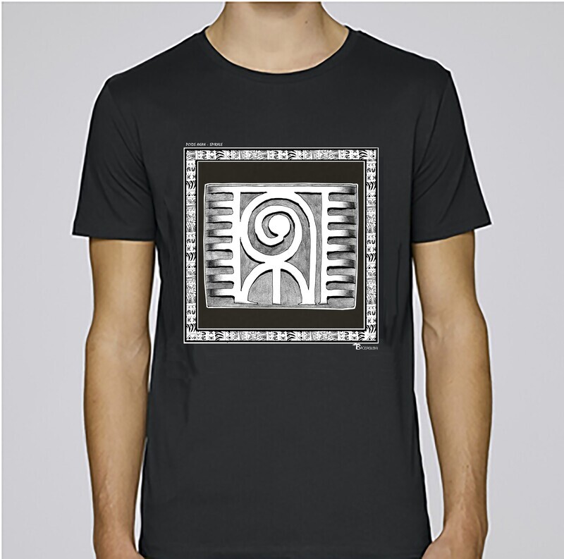 TEE SHIRT POIDS AKAN SPIRALE