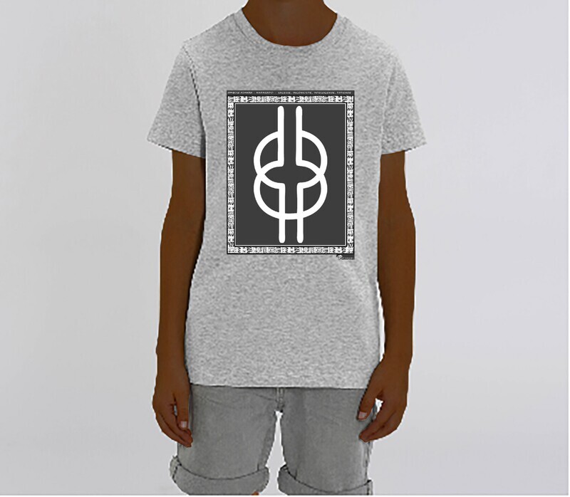TEE SHIRT SYMBOLE ADINKRA "NYANSAPO" SAGESSE -INGENIOSITE - INTELLIGENCE- PATIENCE