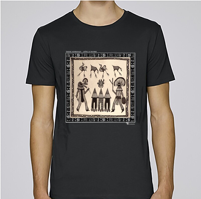 TEE SHIRT TEXTILE KORHOGO  CÔTE D'IVOIRE
