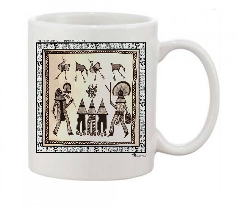 MUG TEXTILE KORHOGO  CÔTE D'IVOIRE