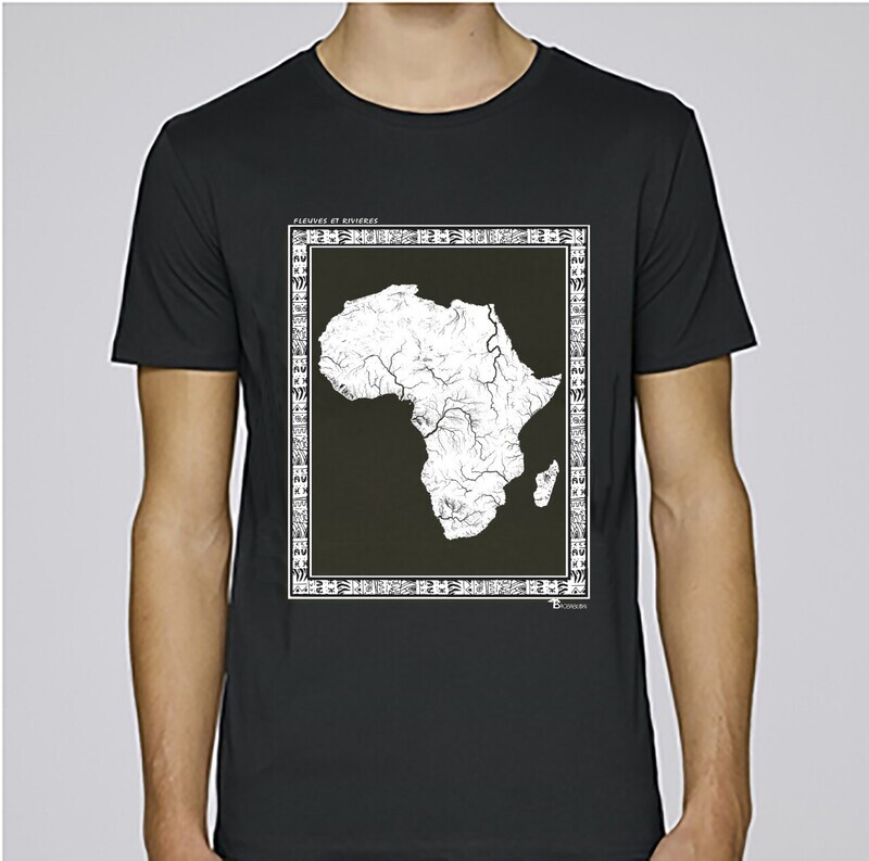 TEE SHIRT GEOGRAPHIE FLEUVES ET RIVIERES
